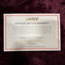 Gretsch G6120T Brian Setzer Nashville hollowbody guitar warranty certificate Smoke Orange Bigsby