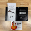 Gibson 68 Les Paul Custom Figured Tri-Burst Certificate of Authenticity warranty card and customer care guide paperwork