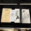 Jackson Righteous Run Custom Soloist Purple to Green Shift guitar case with Custom Shop certificate of authenticity and owner