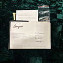 Bourgeois Guitars SDS/DE Walnut LE certificate of authenticity with end pin and hardware accessories