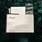 Bourgeois Guitars SDS/DE Walnut LE certificate of authenticity with end pin and hardware accessories