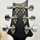 Paul Reed Smith McCarty 594 electric guitar Satin Black headstock back with chrome tuners and gold gear wheels