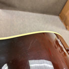 Gibson SJ-200 Standard acoustic jumbo guitar Sunburst finish with cream body binding close-up detail view