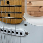 Fender Custom Shop 1955 Custom Stratocaster hardtail electric guitar Aged White Blonde with single-coil pickups