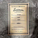 Eastman E20OOss pre-owned sunburst acoustic guitar with handcrafted construction certificate