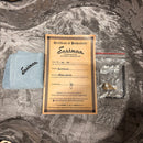 Eastman AC422CE Natural guitar certificate of authenticity with polishing cloth and truss rod wrench accessories