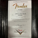 Fender Custom Shop Late 62 Stratocaster Relic electric guitar Holoflake Rosewood with Certificate of Authenticity