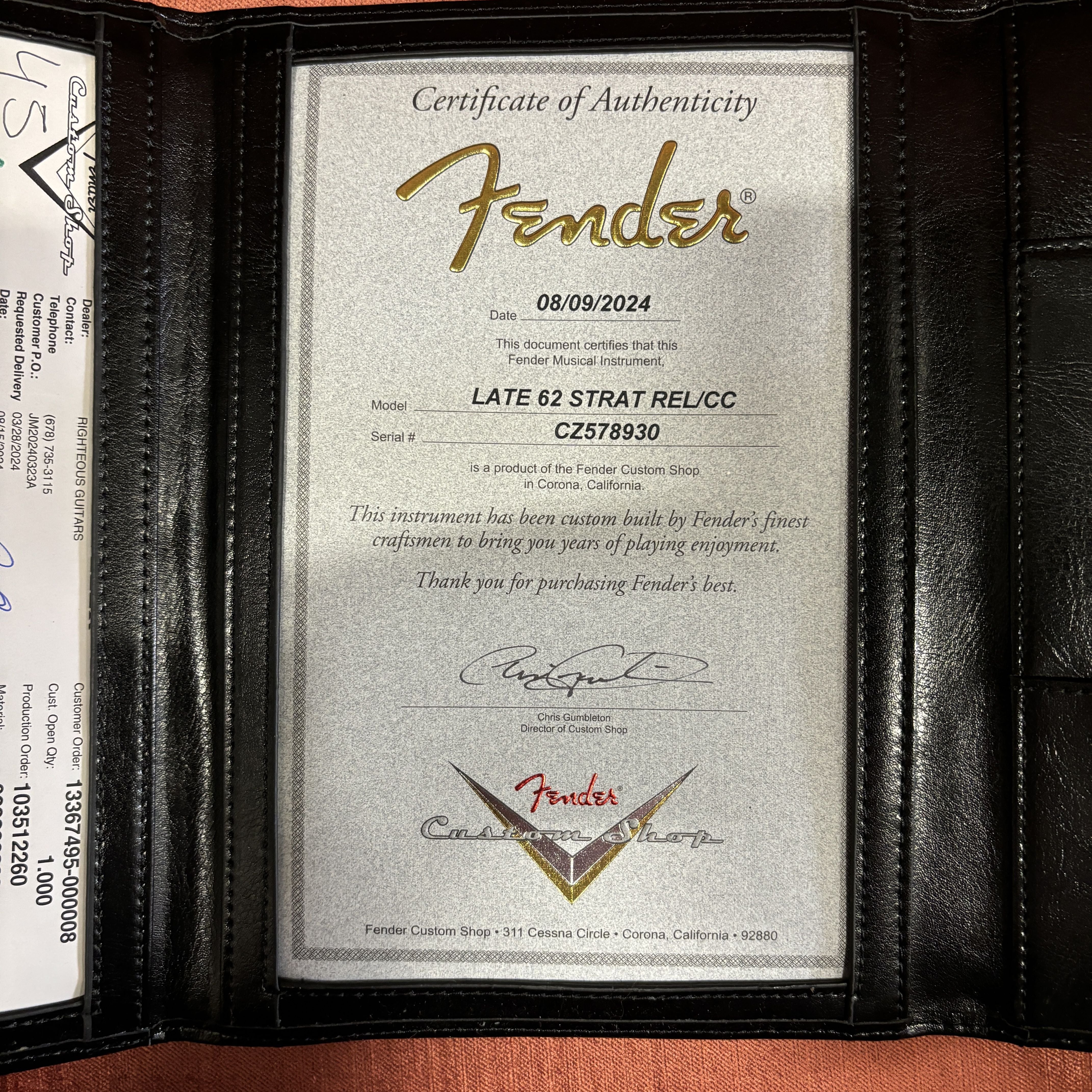Fender Custom Shop Late 1962 Stratocaster Relic electric guitar Aged Olive Green Metallic with Certificate of Authenticity