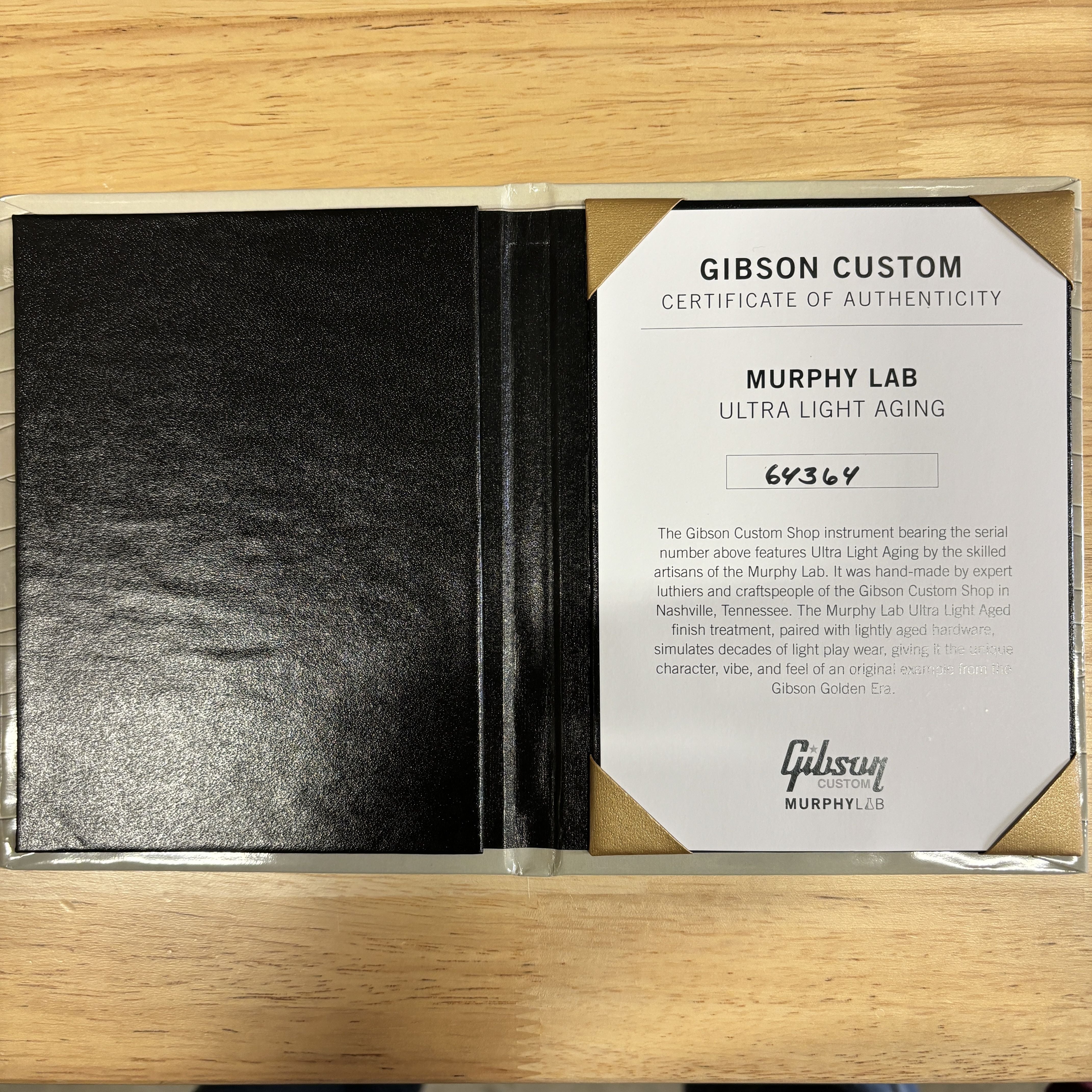Gibson 1956 Les Paul Reissue Ultra Light Aged Double Gold electric guitar with Certificate of Authenticity
