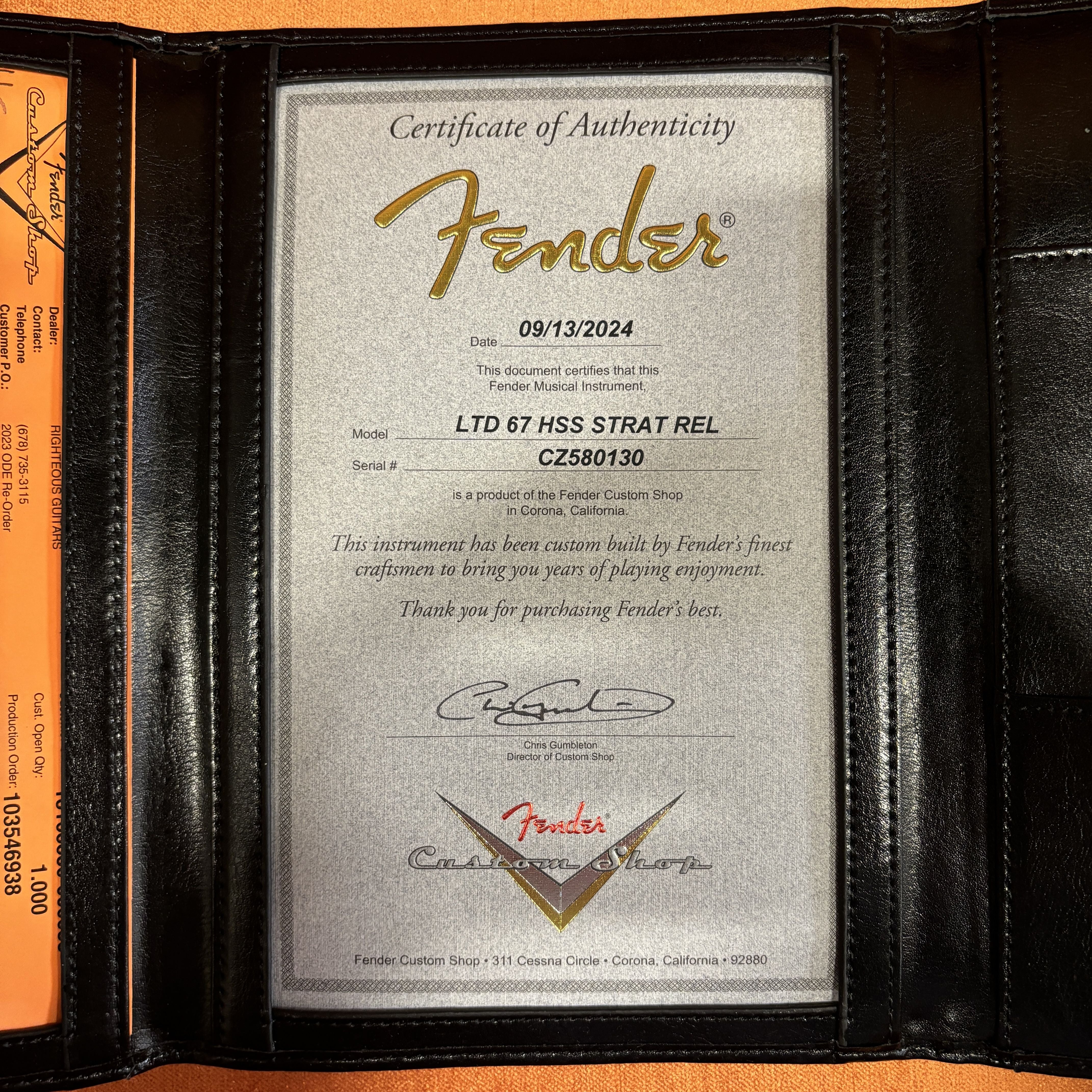Fender Custom Shop Limited 1967 Stratocaster HSS Relic electric guitar Olympic White with Certificate of Authenticity