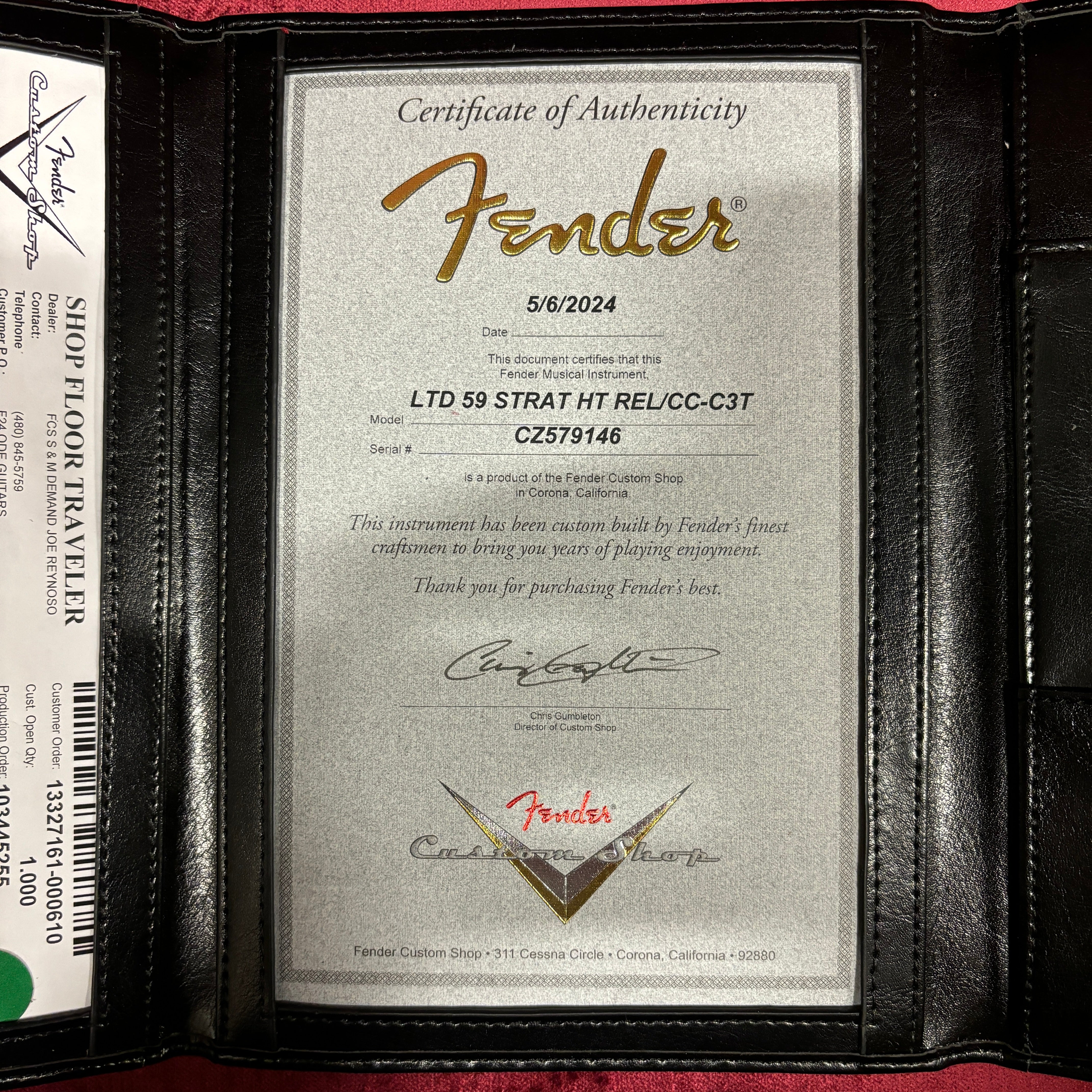 Fender Custom Shop Limited 1959 Stratocaster electric guitar chocolate 3-tone sunburst relic with hardtail bridge