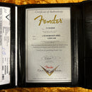 Fender Custom Shop Limited Mischief Maker Heavy Relic electric guitar aged black over pink paisley with certificate of authenticity