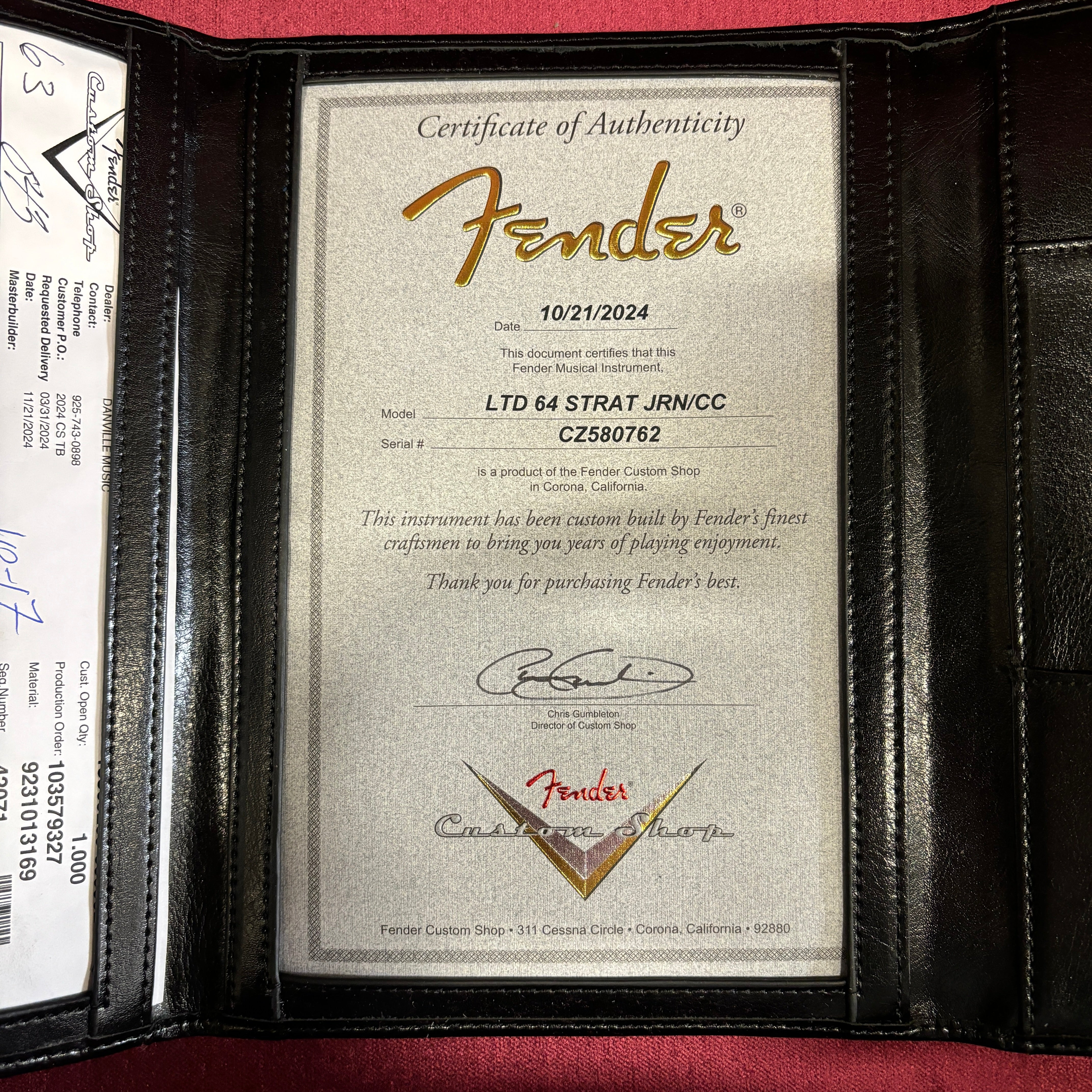 Fender Custom Shop Limited 1964 Stratocaster Journeyman Relic electric guitar Sonic Blue with Certificate of Authenticity