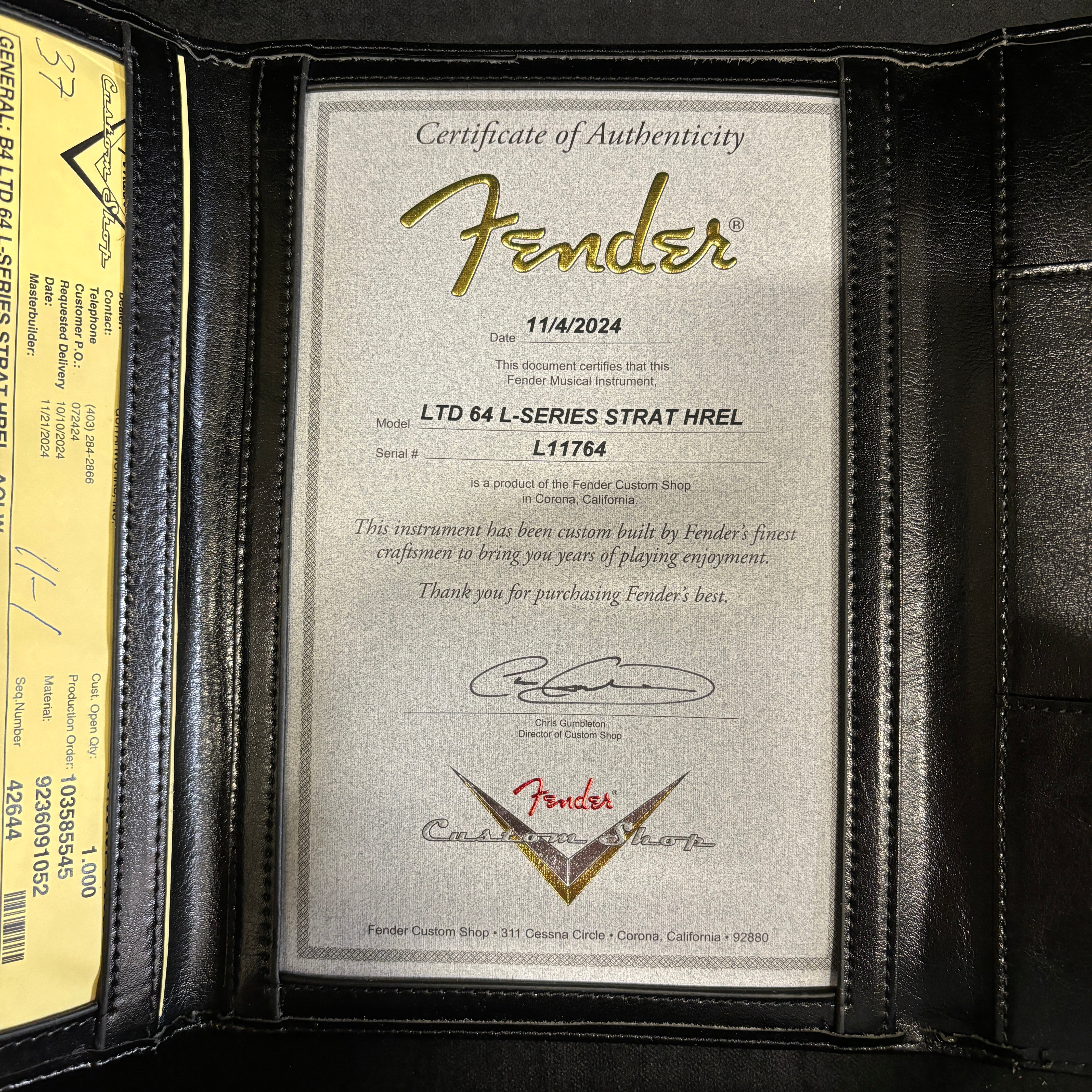 Fender Custom Shop 1964 L-Series Stratocaster electric guitar Olympic White heavy relic with Certificate of Authenticity