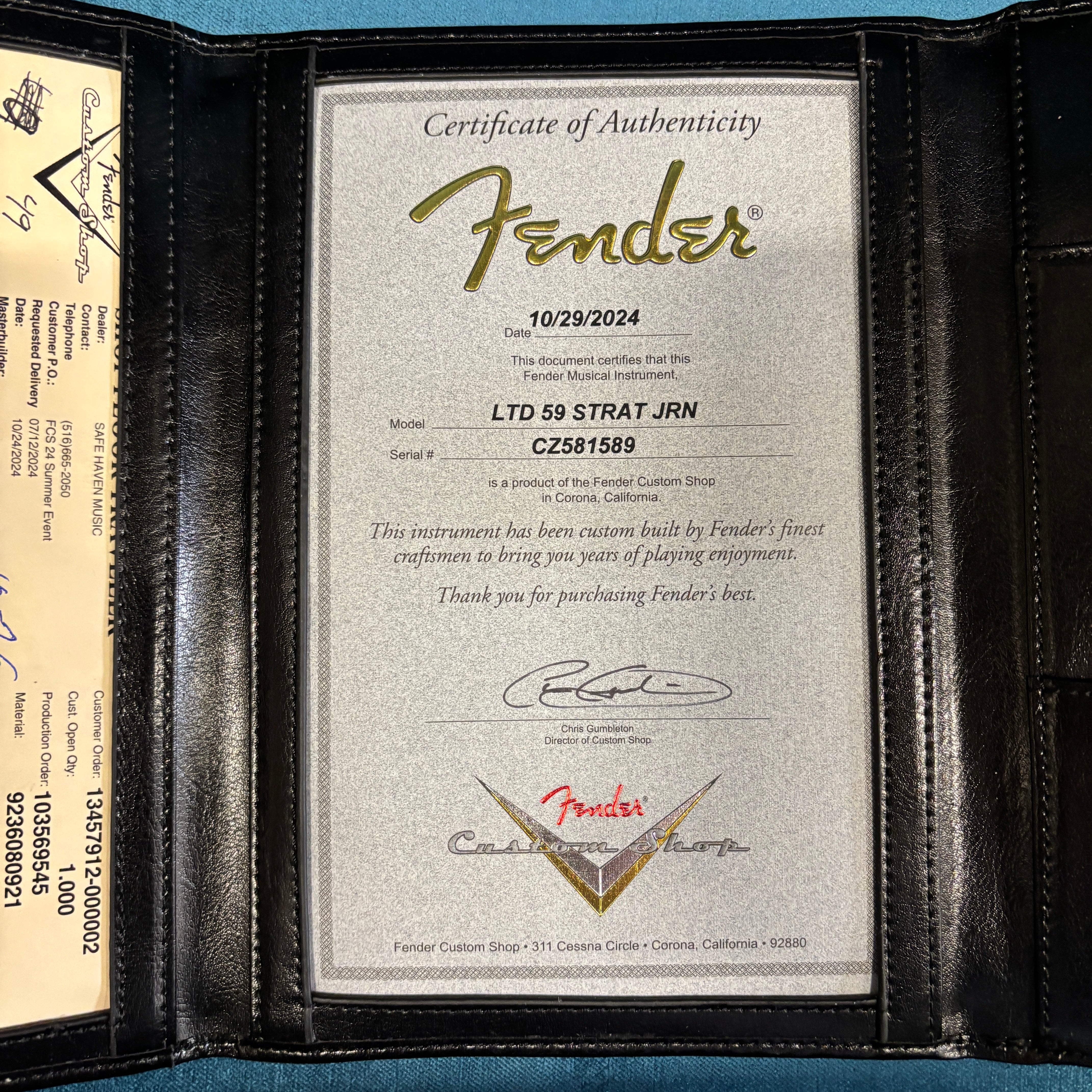 Fender Custom Shop Limited 1959 Stratocaster Journeyman Relic electric guitar Sea Foam Green with certificate of authenticity