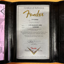 Fender Custom Shop Limited Mischief Maker Heavy Relic electric guitar aged black over pink paisley with certificate of authenticity