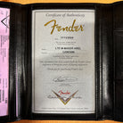 Fender Custom Shop Limited Mischief Maker Heavy Relic electric guitar aged black over pink paisley with certificate of authenticity
