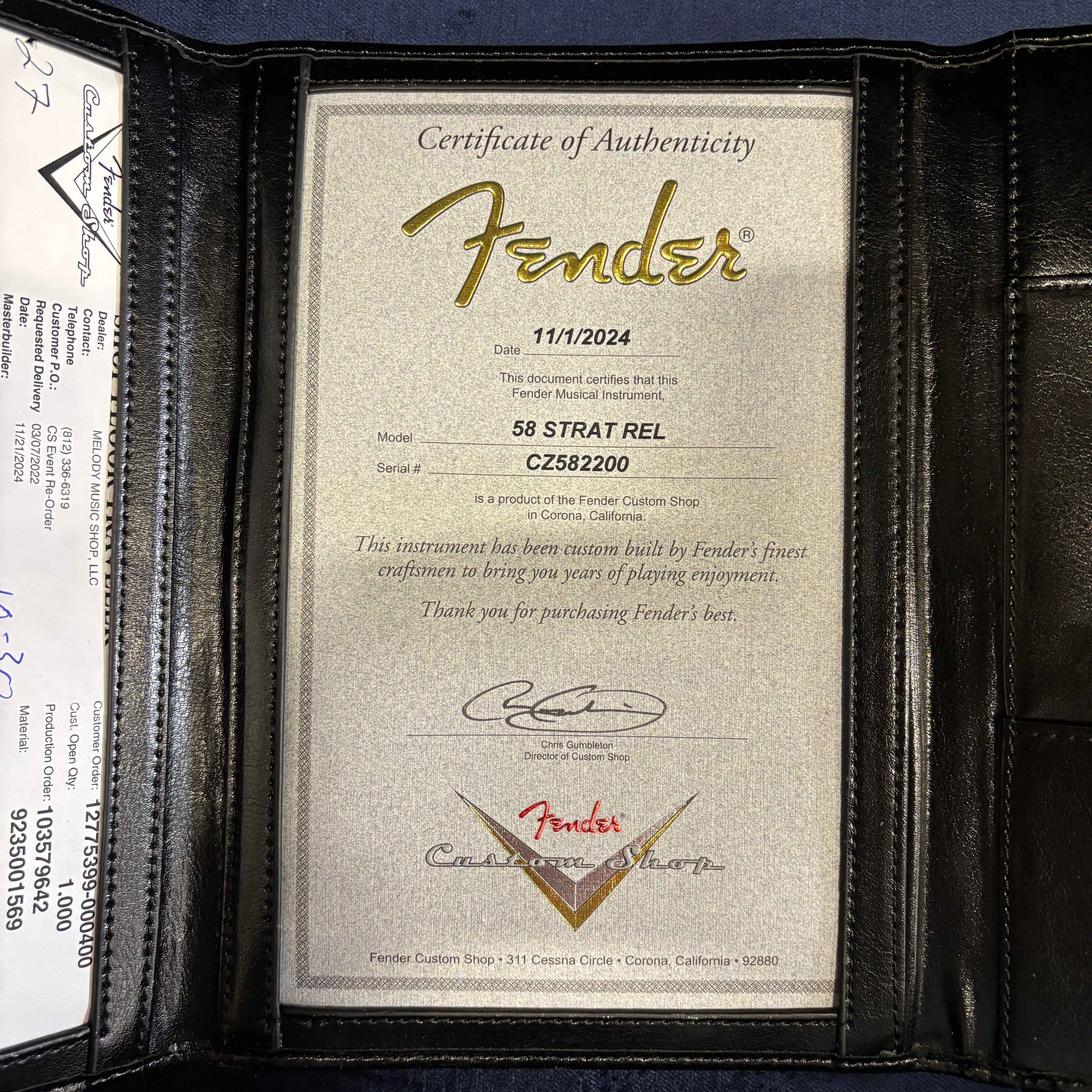 Fender Custom Shop 1958 Stratocaster Relic electric guitar Faded Aged Chocolate 3-Tone Sunburst with single-coil pickups