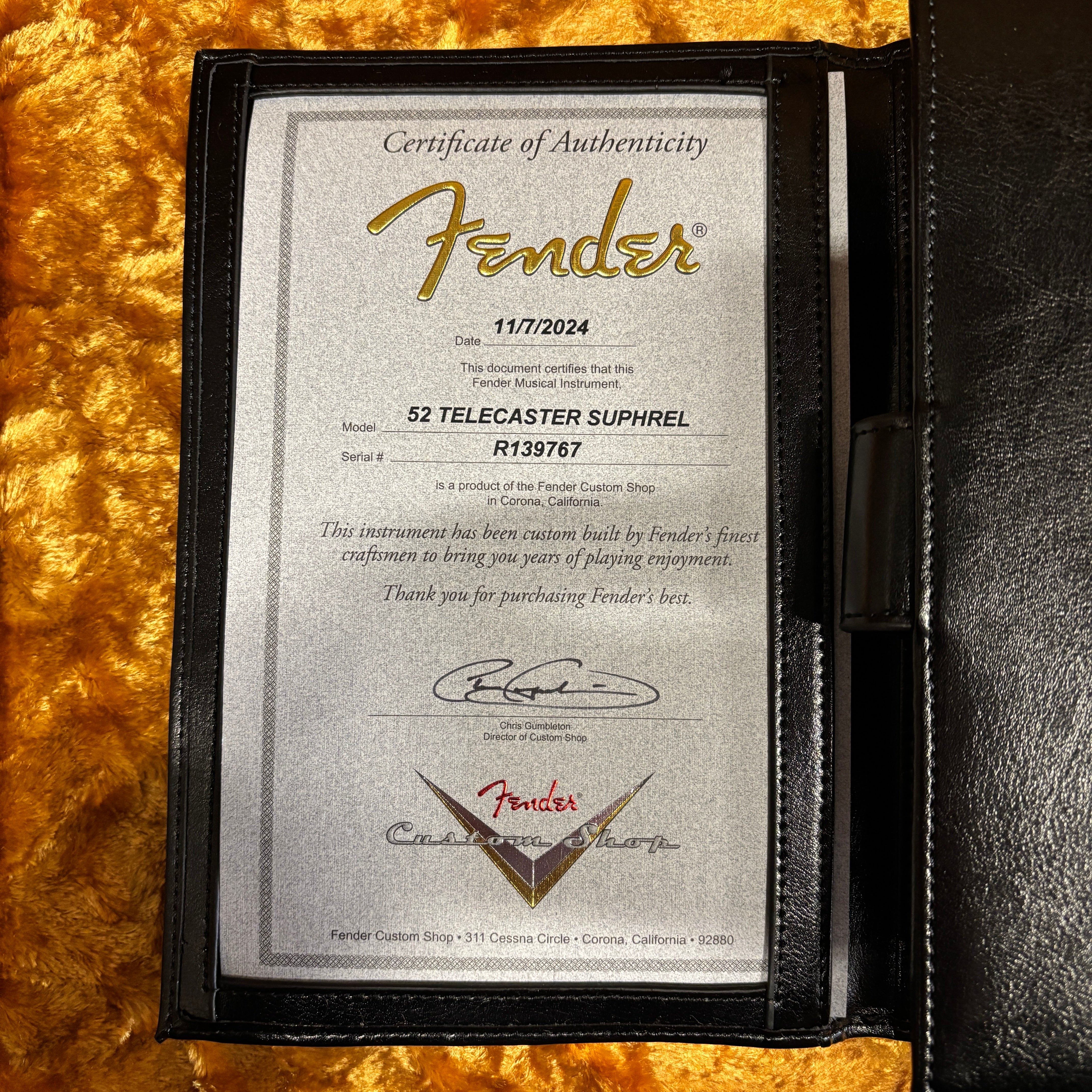 Fender Custom Shop 1952 Telecaster Super Heavy Relic electric guitar Nocaster Blonde with certificate of authenticity