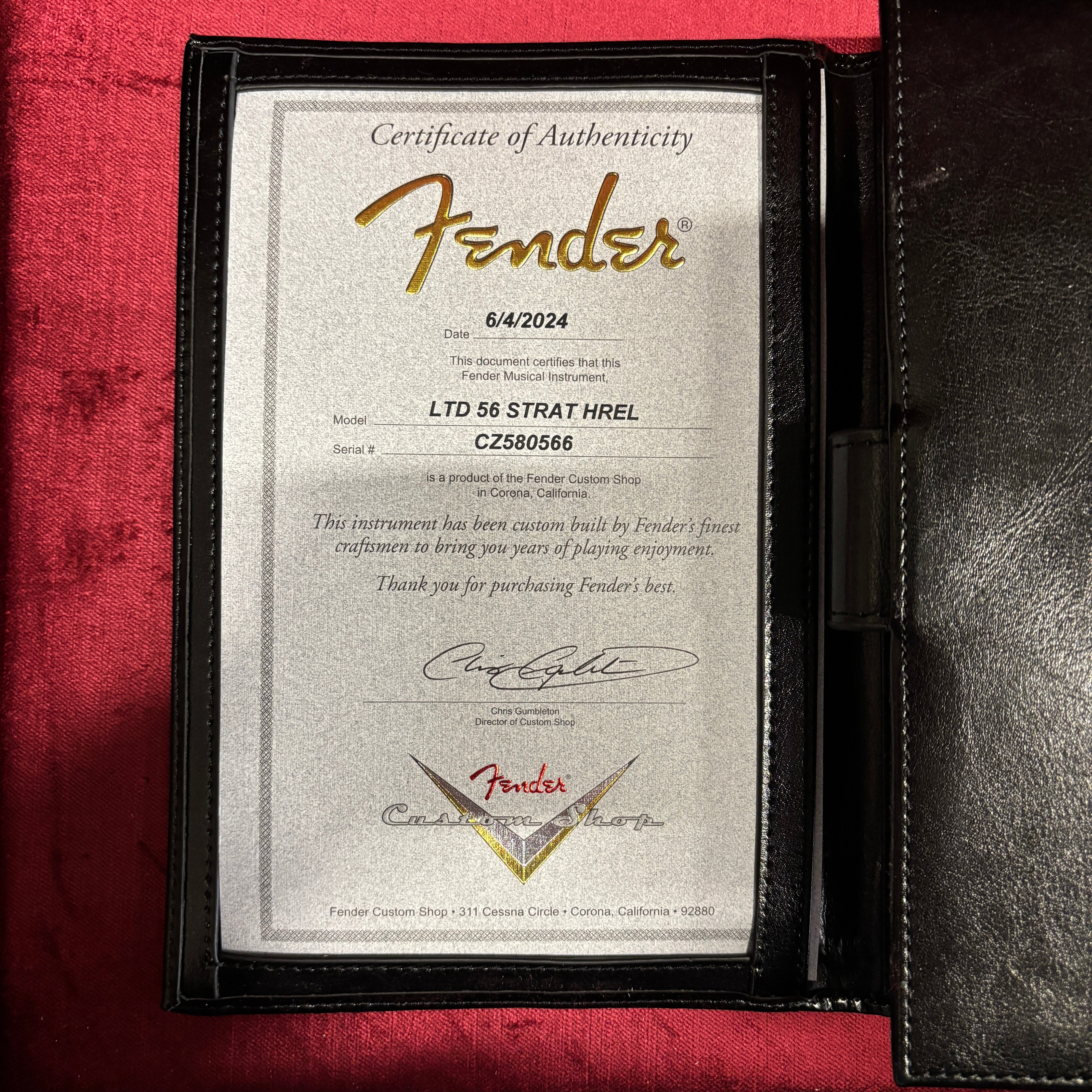Fender Custom Shop Limited 1956 Stratocaster electric guitar Heavy Relic Aged Sherwood Green with certificate of authenticity