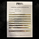 Paul Reed Smith Charocoal Phoenix limited edition electric guitar with rippled abalone inlay and high-gloss nitro finish