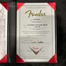 Fender Custom Shop Joe Strummer Telecaster electric guitar aged black over 3-color sunburst with certificate of authenticity