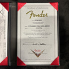 Fender Custom Shop Joe Strummer Telecaster electric guitar aged black over 3-color sunburst with certificate of authenticity