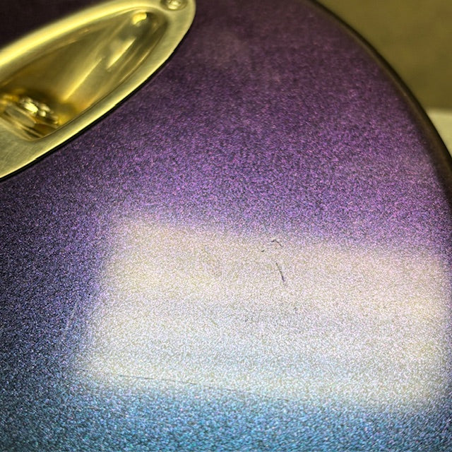 Pre-owned Shabat Lynx Standard electric guitar Cosmic Blue colorshifting finish with iridescent shimmer effect