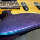 Shabat Lynx Standard electric guitar cosmic blue colorshifting finish pre-owned with humbucker pickups
