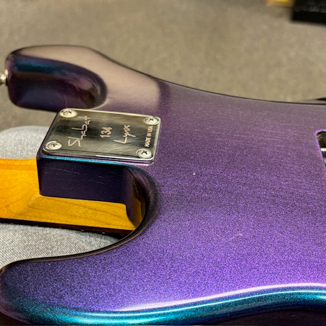 Pre-owned Shabat Lynx Standard electric guitar cosmic blue colorshifting finish with humbucker pickup