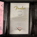Pre-owned Fender Custom Shop 1963 Telecaster Relic electric guitar Fiesta Red with certificate of authenticity