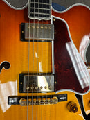 Pre-owned Gibson L5 double-cutaway semi-hollow electric guitar Iced Tea finish with dual humbuckers