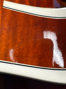 Pre-owned Gibson L5 Double Cutaway semi-hollow electric guitar Iced Tea with white binding detail