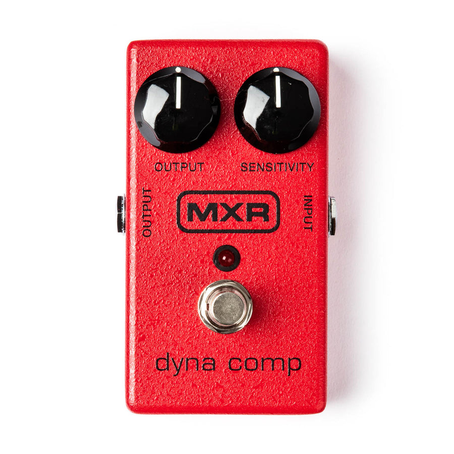 MXR M102 Dyna Comp compressor pedal red finish dual knobs footswitch