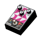 Maestro Agena envelope filter pedal magenta finish with three control knobs