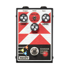 Maestro Invader Distortion pedal red and white with gain, level, and tone controls