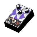 Maestro Mariner tremolo pedal purple finish with dual footswitches and knob controls