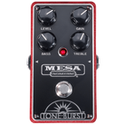 Mesa Boogie Tone-Burst guitar effects pedal red finish with four control knobs