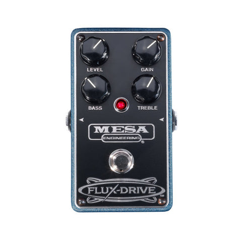 Mesa Boogie Flux-Drive guitar pedal blue finish with four control knobs