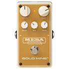 Mesa Boogie Gold Mine overdrive pedal gold finish with five control knobs
