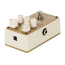 Mesa Boogie Gold Mine Overdrive pedal cream with dual footswitches and knob controls
