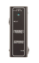 Mesa Boogie Stowaway Input Buffer black effects pedal with 9-18VDC power input