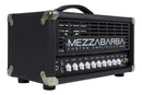 Mezzabarba Skill 30-Watt Head guitar amplifier black with white control knobs and ventilated grille