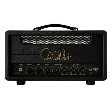 Paul Reed Smith HDRX 20-watt head amplifier black finish with gold signature logo and dual channels