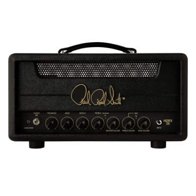 Paul Reed Smith HDRX 20-watt head amplifier black finish with gold signature logo and dual channels