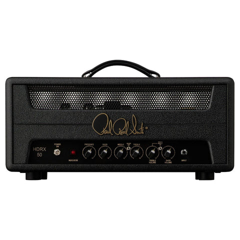 Paul Reed Smith HDRX 50-watt amplifier head black with gold signature logo and dual channels
