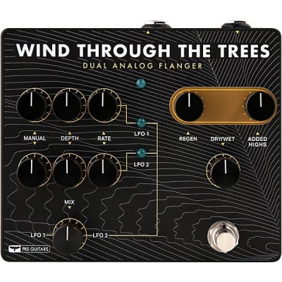 Paul Reed Smith Wind Through The Trees Dual Analog Flanger Pedal black with dual LFO controls