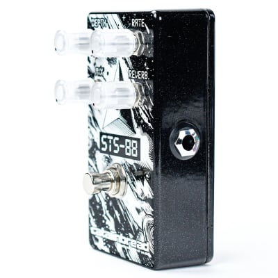 Catalinbread STS-88 Flanger Reverb pedal black and white graphic design dual footswitches