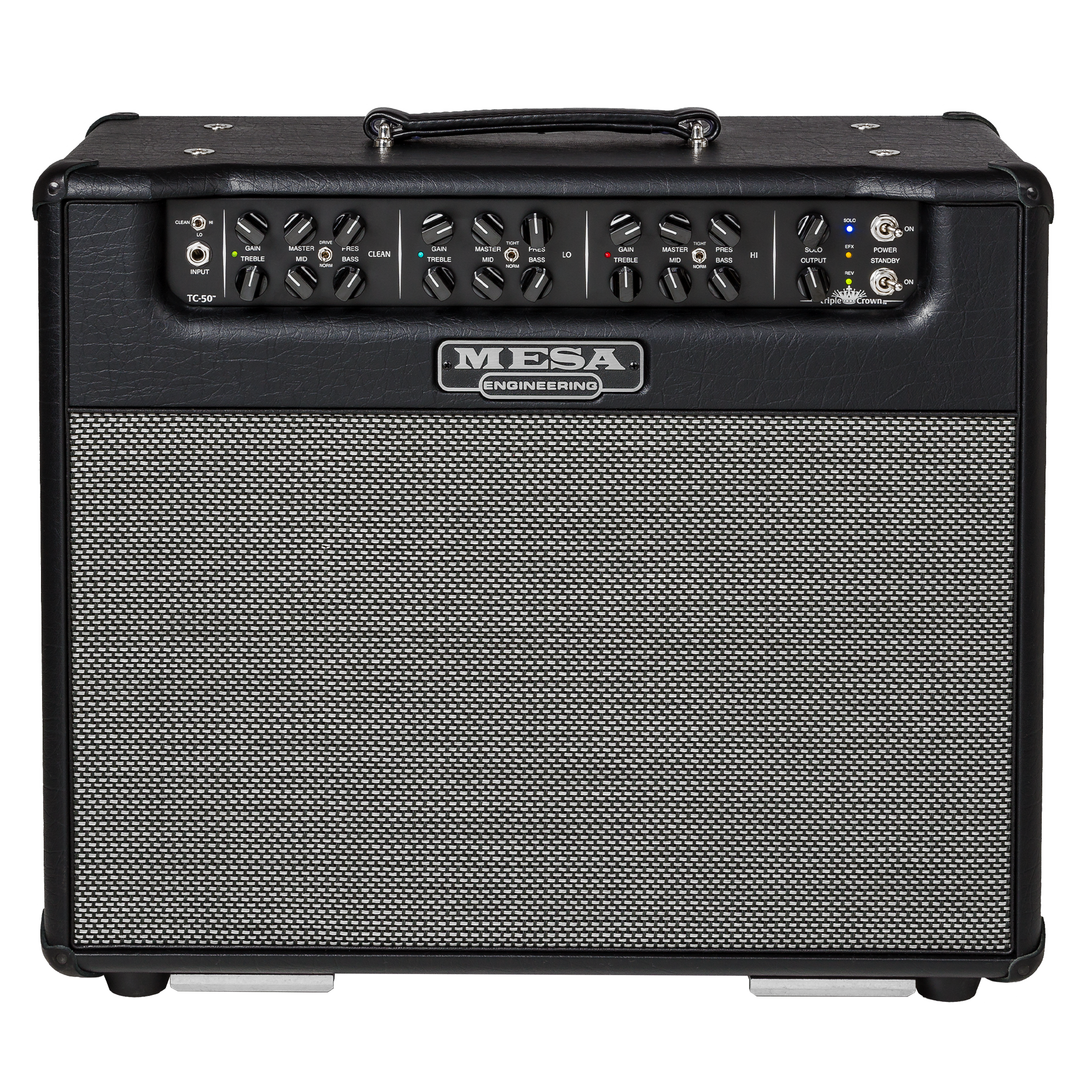Mesa Boogie Triple Crown 50 1x12 combo amplifier black with dual-channel EQ controls