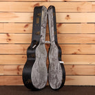 Eastman AC922CE natural acoustic guitar dreadnought with gray quilted interior case